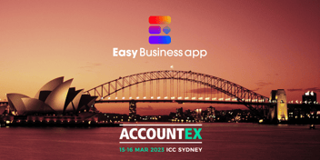 Easy Business App and Accountex Logos