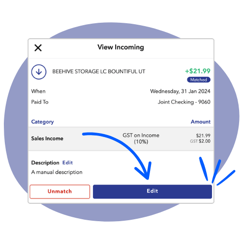 Feature - Edit Categorised Transactions