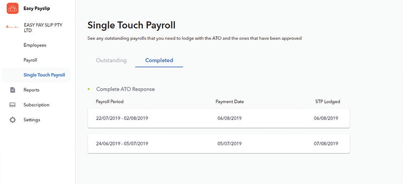 Easy Payslip Submit STP